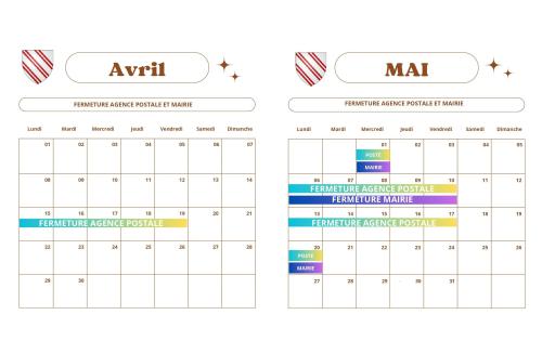 PLANNING AVRIL MAI